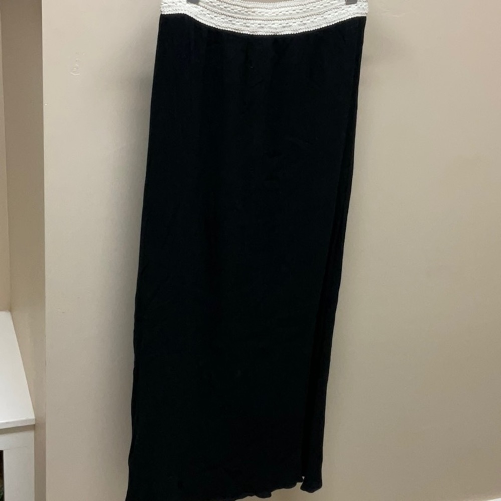 Long black skirt!
